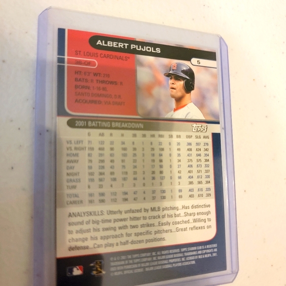 Albert Pujols Rookie Card - Picture 2 of 2